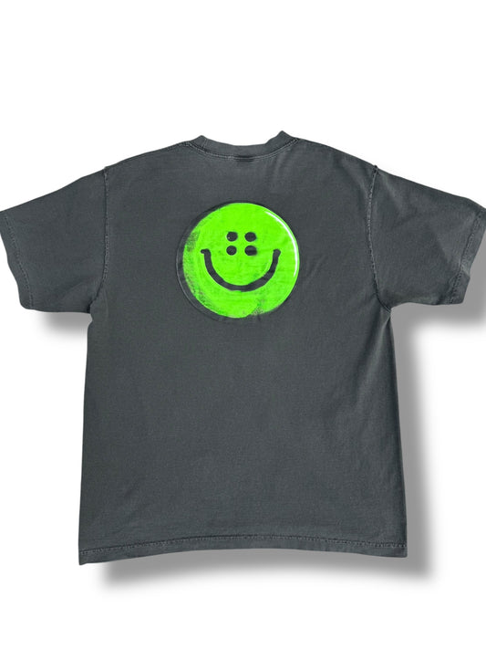 Green Buttons Smiley Tee