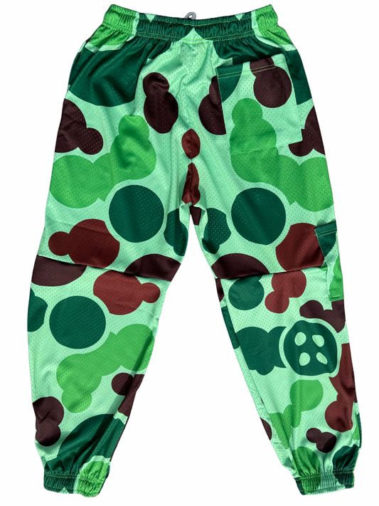 Green Camo Mesh Joggers