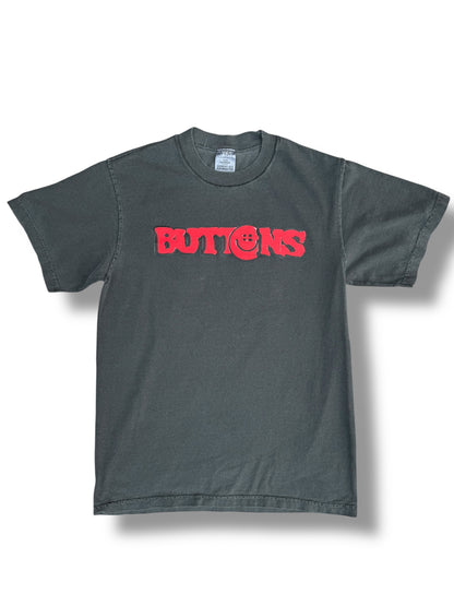 Red Buttons Smiley Tee