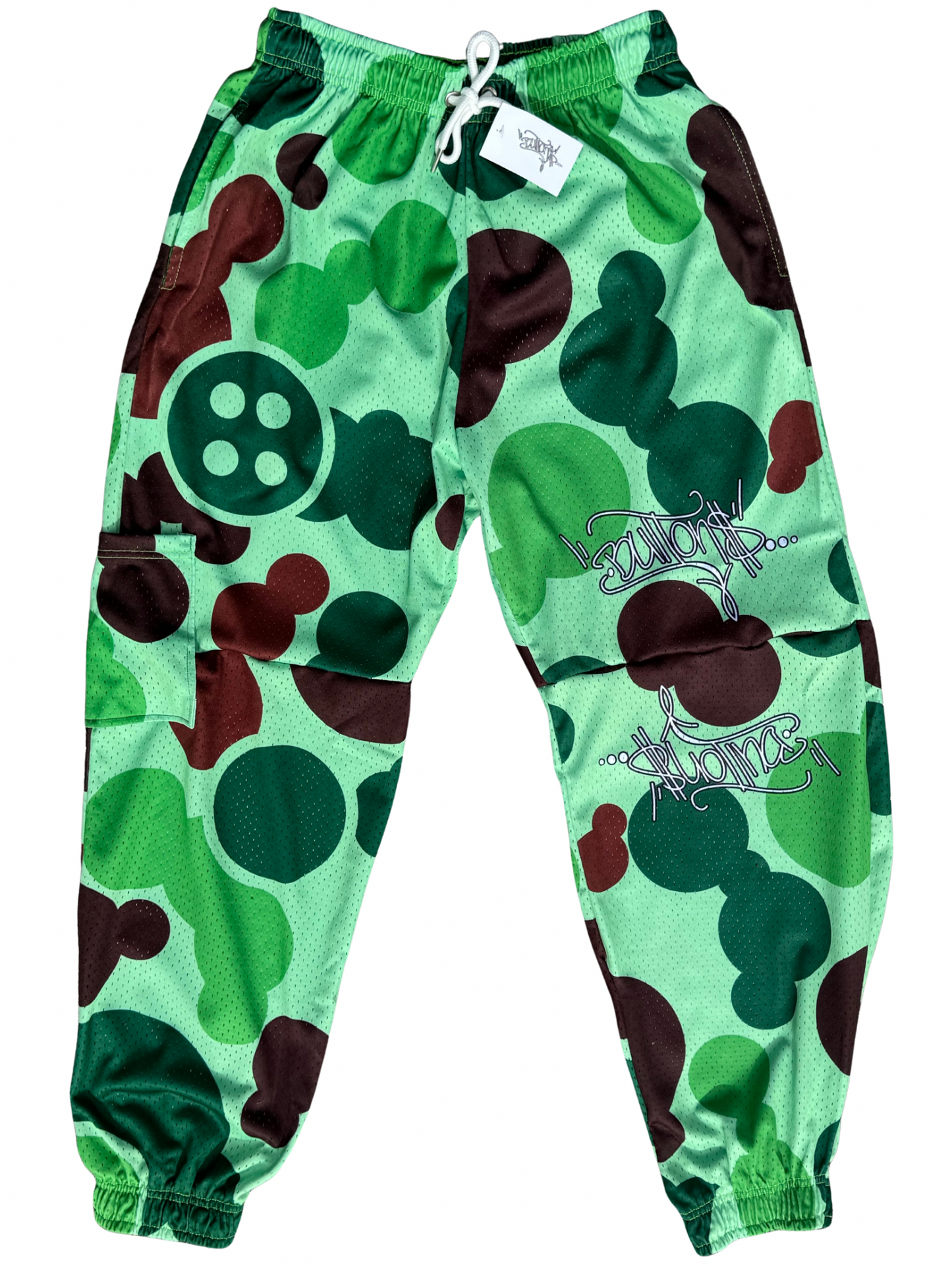 Green Camo Mesh Joggers