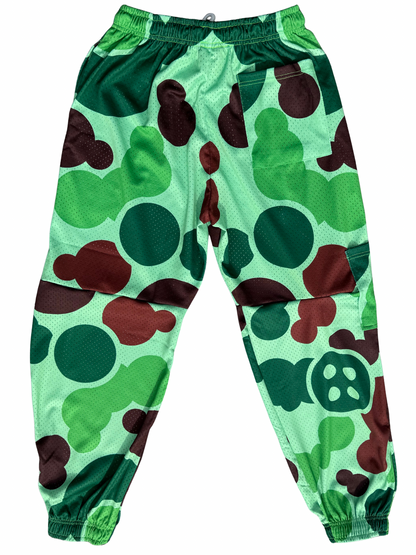 Green Camo Mesh Joggers