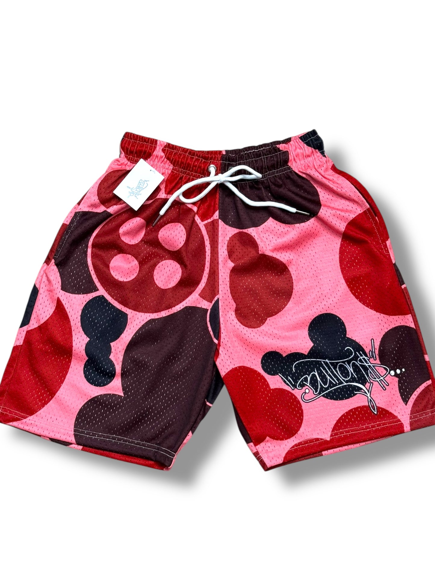 Red Camo Mesh Shorts